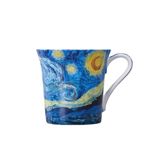 Taza <span class=keywords><strong>de</strong></span> gran capacidad Bone China, taza <span class=keywords><strong>de</strong></span> pintura al óleo artística <span class=keywords><strong>de</strong></span> moda creativa, lavavajillas, Taza <span class=keywords><strong>de</strong></span> cerámica segura para microondas para fiesta - Product Image 5
