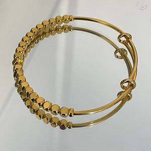 Gold Plated Beaded <b>Bracelet</b> <b>Ball</b> Shape Women's Jewelry Gift Zinc Alloy GS004 - Product Image 4