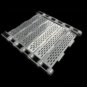 Gıda ekipmanları için SS316L delikli zincir plaka çip bağlantı konveyör bant - Product Image 1