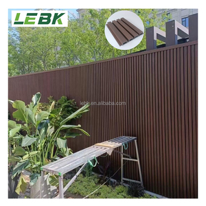 Paneles WPC con Certificación CE, Revestimiento de Pared Exterior Impermeable, Tablas de Madera de 24 mm para Cercas Decorativas de Hoteles y Jardines, Diseño Gráfico - Product Image 2