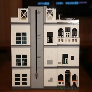 Jiestar 89135 Street View Expert Hospital Emergency Modular Assembly Square <span class=keywords><strong>Bank</strong></span> MOC Building Block Bricks Toys Set - Product Image 6