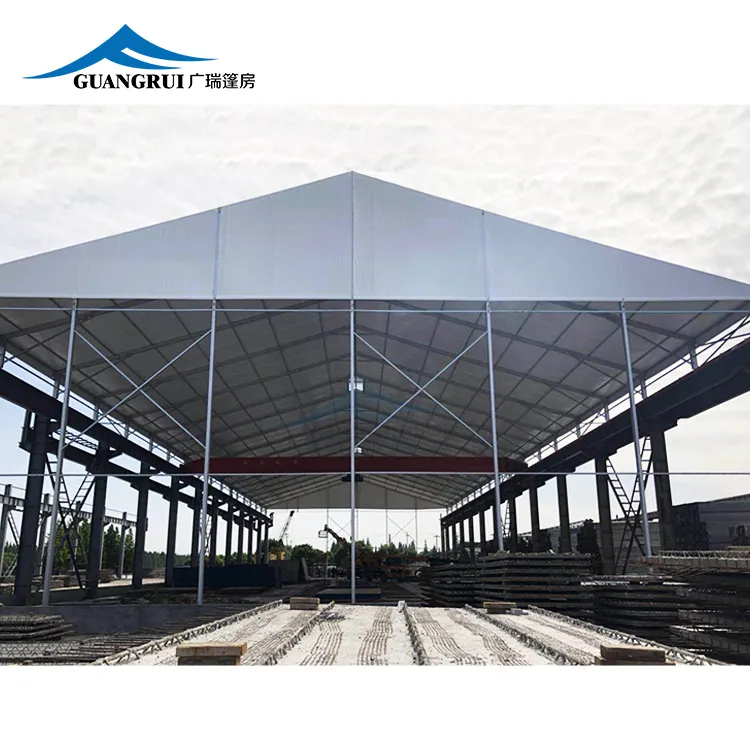 Outdoor Industriële Structuur Tenten Groot Formaat Zware Aluminium Magazijn Shelter Opslag Tent Voor Industriële Opslag