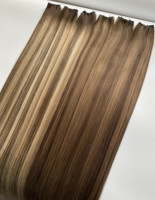 Haiyi Invisible Invisible Sew in Genius Weft Léger 20g 25g pour Cheveux Naturels Fins Sans Enchevêtrement Sans Perte Double Drawn