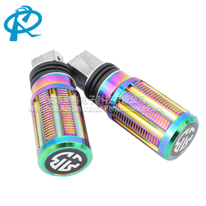 Reposapiés para Motocicleta, <span class=keywords><strong>Pedales</strong></span> Coloridos y Deslumbrantes de Aleación de Aluminio CNC, Reposapiés Decorativos Modificados para Motocicleta - Product Image 5