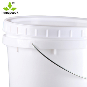 Seau à <span class=keywords><strong>peinture</strong></span> en plastique blanc PP 20L Contenant rond en plastique avec couvercle - Product Image 4