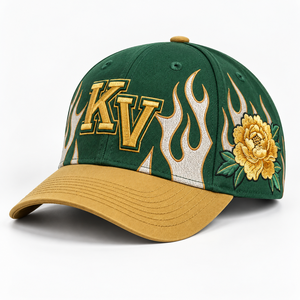 Gorras de Béisbol al por Mayor con Visera Curva Ajustable, Gorra de Béisbol de Dos Tonos con Logotipo Bordado, Patrón Personalizado, Gorra de Béisbol de 5/6 Paneles - Product Image 2