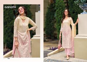 Organza avec broderie Work Churidar Salwar Kameez Suit avec Dupatta pour femmes au prix d'exportation - Product Image 3