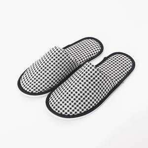 Chaussons d'hôtel jetables écologiques en tissu écossais, biodégradables, recyclables, lavables, doux, portables, articles de toilette pour Airbnb, complexe hôtelier <span class=keywords><strong>Lahoya</strong></span> - Product Image 4