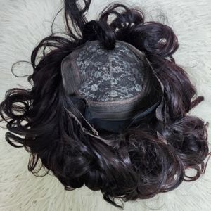 Promoción $33 Peluca Bob de Cabello Virgen 11A con Flequillo Ondulado, Hecha a Máquina, 100% Cabello Humano, 10 Pulgadas, 260g, Venta al Por Mayor de Fábrica - Product Image 5