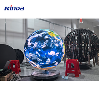 Pantalla LED Esférica Sin Costuras P1.8 P2 P2.5, Pantalla LED Globo, Pantalla LED Esférica de Forma Especial, Pantalla LED Esférica Impermeable