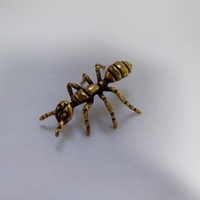 Décorations de maison Figurines de fourmis en laiton Simulation miniature d'insecte Ornement Artisanat