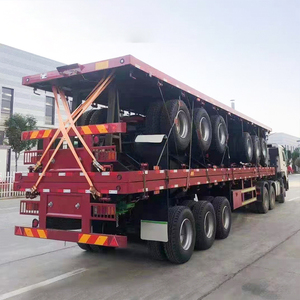 Semirremolques de Plataforma de Alta Calidad de 2, 3 y 4 Ejes, de 30 a 100 Toneladas, <span class=keywords><strong>para</strong></span> Transporte de Carga a Granel - Product Image 6