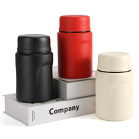 Olerd - Thermos à soupe portable en acier inoxydable 304 sans BPA, avec cuillère en acier inoxydable et couvercle anti-fuite