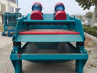 Le tamis vibrant de déshydratation des résidus est utilisé pour la récupération et la déshydratation du sable fin. |   Séparation de la sable humide