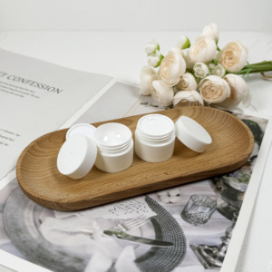 Emballage alimentaire cosmétique en gros 100ml 150ml 200ml 250ml 300ml Pot de crème cosmétique en plastique noir ambré pour animaux de compagnie avec couvercle noir blanc - Product Image 1