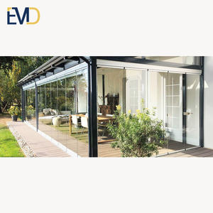 Modern Style High End Villa Double Glass Aluminium Outdoor Insulated <b>Garden</b> Sunroom - Product Image 4