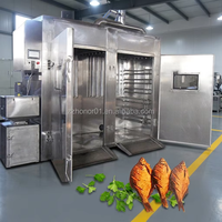 Four multifonctionnel professionnel pour la cuisson, la fumée et le séchage de viande (bœuf, saucisses, jambon), et la fabrication de fumée pour poulet et poisson