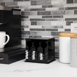 Wholesale Premium Modern Clear Acrylic Customizable Kitchen Countertop Utensil Dispenser for Knife and Fork - Product Image 4