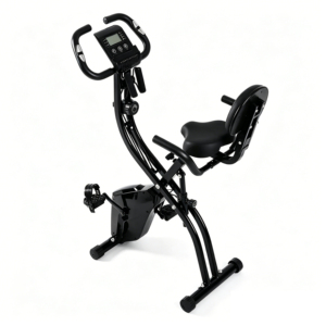 Vélo d'exercice pliable 2-en-1 <span class=keywords><strong>HOMCOM</strong></span> avec résistance magnétique réglable sur 8 niveaux, silencieux, pour la maison, avec capteur de fréquence cardiaque et support pour bras - Product Image 4