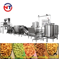 Machines américaines à pop-corn pour caramel Ligne de production de pop-corn au chocolat en forme de boule