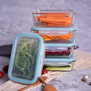 hermétique récipient de stockage de nourriture en verre SANS BPA <span class=keywords><strong>repas</strong></span> boîte à emporter avec couvercle de ventilation - Product Image 5