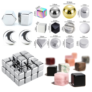Argent Or Gris Blanc Noir Garde Vos Boissons Froides Pierre à Whisky Réutilisable Pierre à Glace Cube de Glace - Product Image 2