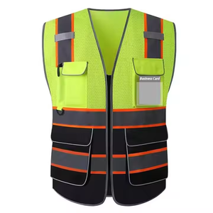 Gilet de sécurité réfléchissant avec logo personnalisé de haute qualité certifié ANSI classe 1 EN 20471 avec prise en charge OEM/ODM pour une utilisation en extérieur - Product Image 3