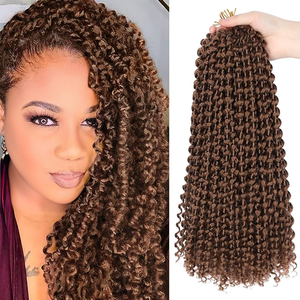 Extensions capillaires synthétiques à tresser, très populaires, faciles à tresser pour femmes noires, 18 pouces, 80 grammes, pour tresses au crochet <span class=keywords><strong>Passion</strong></span> Twist - Product Image 1