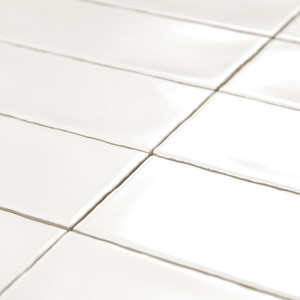 Piastrella in ceramica bianca naturale opaca 7,5x30 per bagno e cucina - Product Image 4