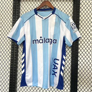 Ropa de fútbol de verano Nueva temporada 2025/26 Malaga Home Jersey Uniforme de manga corta Competiciones de clubes europeos con - Product Image 1