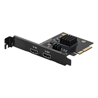 Carte de capture vidéo HDMI PCIe 2.0 X4 professionnelle UC4K60H en gros, faible latence, 4K 60fps, avec support profil bas pour OBS