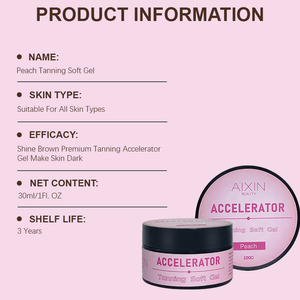 Aixin Peach <span class=keywords><strong>Tanning</strong></span> <span class=keywords><strong>Gel</strong></span> Private Label 100mL <span class=keywords><strong>Tanning</strong></span> Accelerator <span class=keywords><strong>Gel</strong></span> Extreme Intensive <span class=keywords><strong>Tanning</strong></span> <span class=keywords><strong>Gel</strong></span> Accelerator - Product Image 4