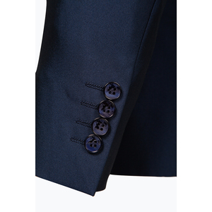 Hommes costume veste et pantalon 2024 nouvelle <span class=keywords><strong>tendance</strong></span> de la mode HMDKO1A1Q34-B5 bleu marine personnalisé en gros Slim Fit costume pour hommes - Product Image 5