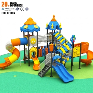 Nuevo Conjunto de Toboganes de Plástico para Niños, Diseño de Castillo Ecológico, Solución Integral de Lujo 2026, Parque Infantil Exterior Grande - Product Image 1