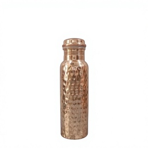 Hot Selling 950ml Copper Water Bottle With Original Ayurvedic Health Benefits <b>Metal</b> Bottles Lid for Camping Direct Manufacturer - Product Image 1