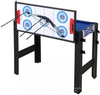 Table de jeu multifonctionnelle STX 3 pieds 5 pouces 1 en 5 personnalisée pour la maison : basketball, tir à l'arc, billard, ping-pong, hockey sur air