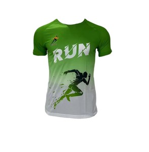 Impression par sublimation personnalisée sur toute la surface, t-shirts en polyester 100% pour marathon - Product Image 1