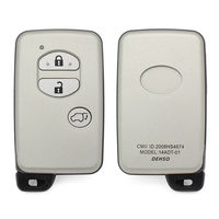 Boîtier de clé télécommande blanc à 3 boutons avec lame vierge non taillée, clé de voiture universelle pour clés de véhicule, pièces de rechange pour serrurier