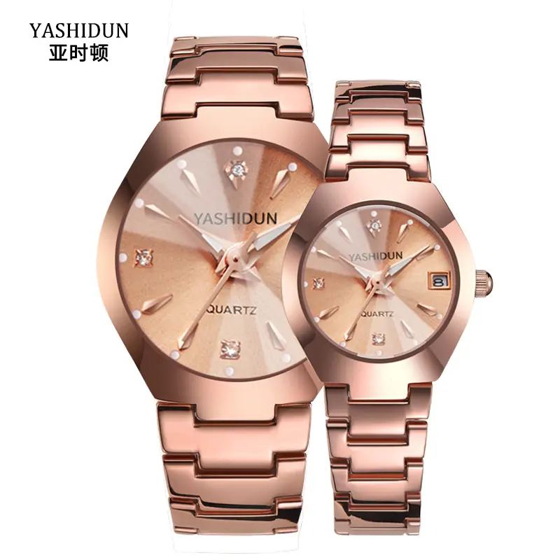 Yashdun – montre étanche avec calendrier pour homme et femme, bracelet en acier, tendance, pour étudiant, vente en gros
