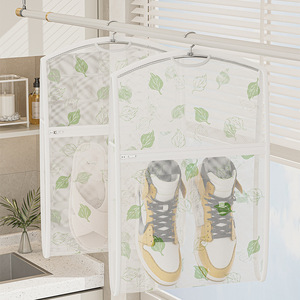 <b>Shoe</b> Drying Bag With Hanger Rectangle Dustproof Cover For Living Room Storage Hanging Bag - Product Image 1
