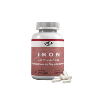 Oem פרטי תוויות ברזל ויטמין c כמוסות גבוהה ספיגה ברזל ספיגה גבוהה עבור אנרגיה - Product Image 2