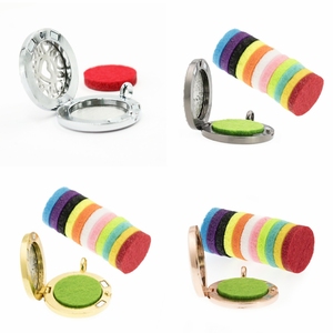 Ciondolo Diffusore di Aromi Personalizzato con <span class=keywords><strong>Segno</strong></span> <span class=keywords><strong>Zodiacale</strong></span> 25mm per Collana con 5 Pad Gratuiti - Product Image 6