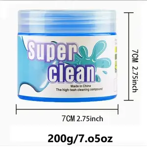 Bouche d'aération de voiture RV Super Clean Slime Réutilisable Magic Air Outlet Dust Soft Mud 70g/160g/200g Universal Gel Dust Slime Cleaner