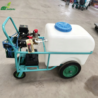 Chariot pulvérisateur d'eau robuste et stable à grande capacité pour pépinière extérieure