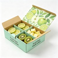 Boîtes à fruits personnalisées pour boulangerie, épicerie, emballage de produits frais, vente en gros
