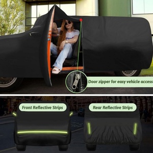 Fundas para Automóviles Chevrolet Tahoe 2007-2024, Resistentes, Impermeables, Protección Contra Sol, Lluvia, Rayos UV, Polvo y Nieve, Funda Exterior con Cierre de Cremallera para la Puerta - Product Image 4