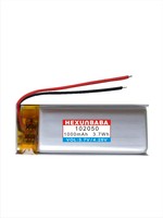102050 3.7V 1000mAh 2 kabel baterai Li-Ion polimer untuk Speaker L919