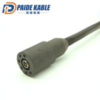 Conector Submarino Circular PAIDE de 5000M de Profundidad, 50/75 Ohmios, Coaxial de Cobre, Bajo Voltaje 300VDC/AC, Cable con Conector Circular