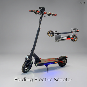 Trottinette électrique XFY personnalisé<span class=keywords><strong>e</strong></span> NFC 10 pouces avec siège, pliable pour adultes, vente en gros, autonomie 60 km, livraison rapide - Product Image 1