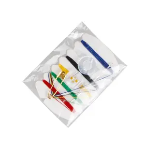 mini cheap disposable hotel sewing kit with needle thread sewing accessories